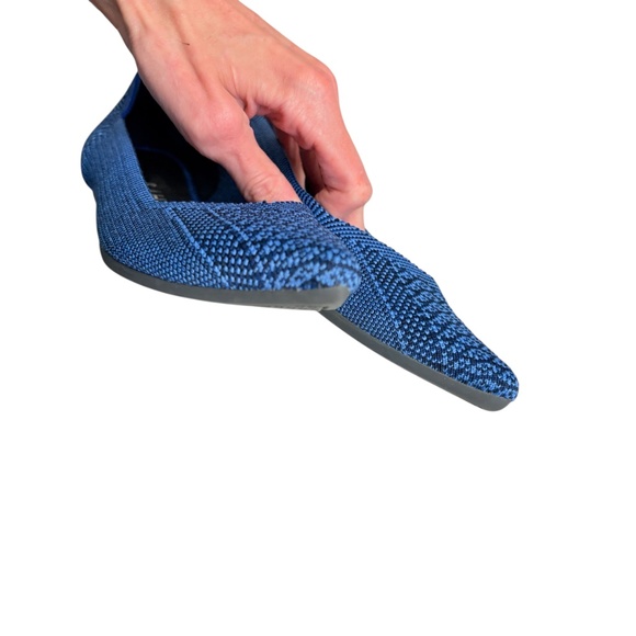 Rothy’s lapis blue python shoes rare 6.5 - Picture 2 of 8